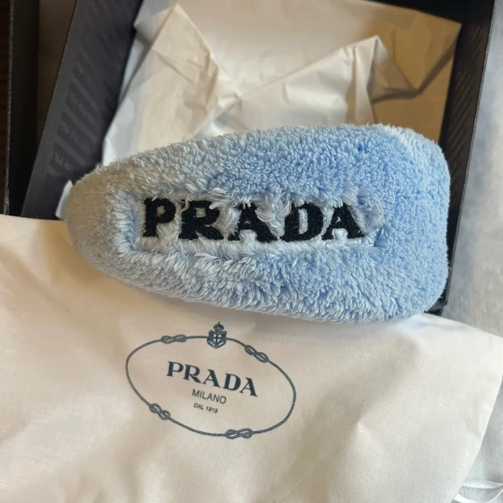 Blue puffy Prada headband - Picture 1 of 5